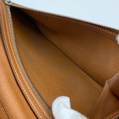  HERMES エルメス ベアンスフレ 2つ折り財布 使用感有 ブラウン