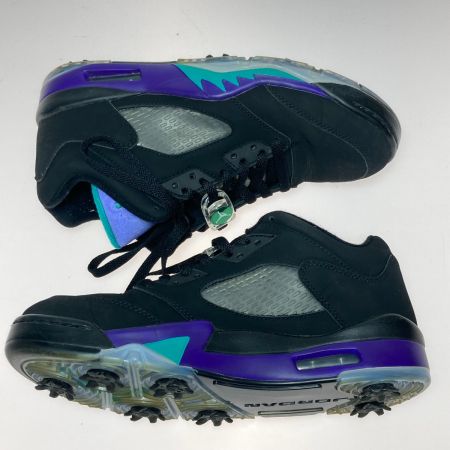  NIKE GOLF ナイキゴルフ ゴルフシューズ AIR JORDAN 5 Low 27cm CU4523-001 ブラックグレープ