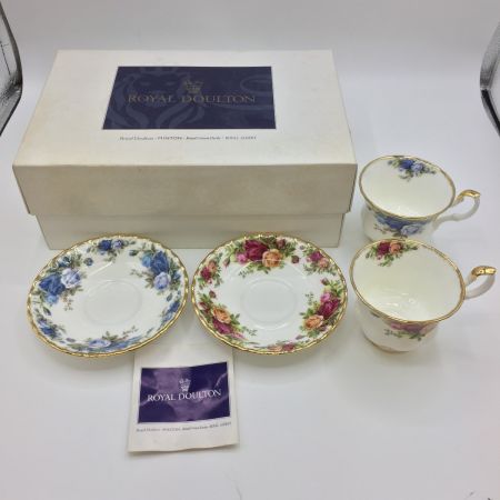  ROYAL DOULTON ロイヤルドルトン  ロイヤルアルバート カップアンドソーサー ペア 中古品