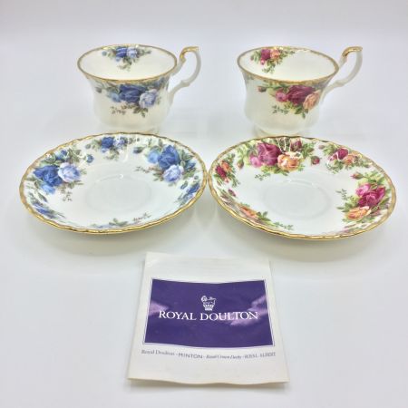  ROYAL DOULTON ロイヤルドルトン  ロイヤルアルバート カップアンドソーサー ペア 中古品