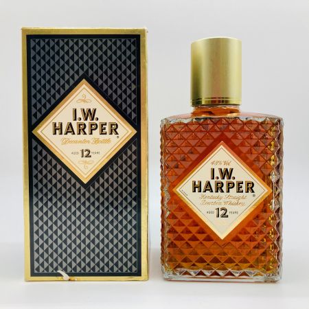  I.W.HARPER アイダブリューハーパー 12年 バーボン ウイスキー 750ml 43% 箱付 未開栓