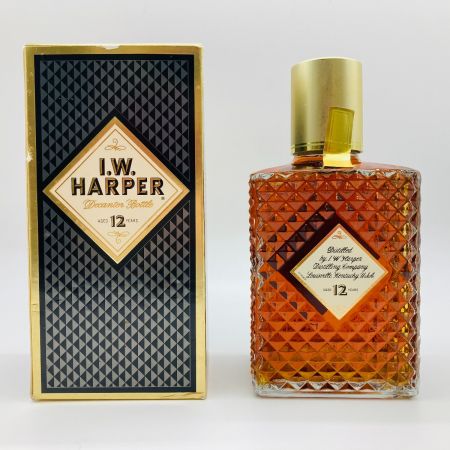  I.W.HARPER アイダブリューハーパー 12年 バーボン ウイスキー 750ml 43% 箱付 未開栓