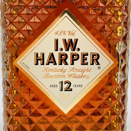  I.W.HARPER アイダブリューハーパー 12年 バーボン ウイスキー 750ml 43% 箱付 未開栓