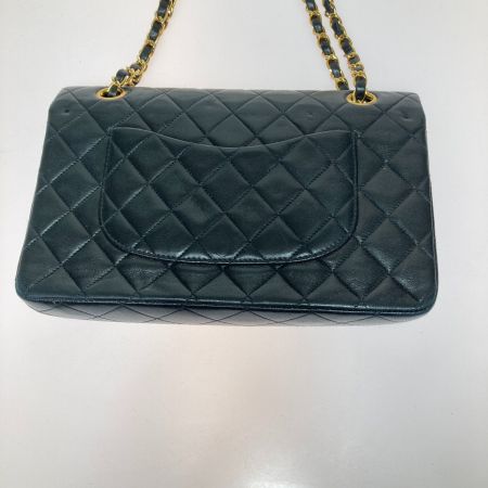  CHANEL シャネル マトラッセ ダブルフラップチェーン ショルダーバッグ ブラック ギャランティーカード付