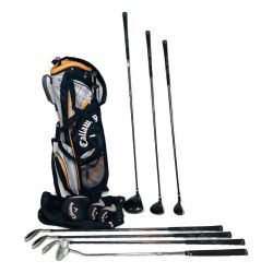 ◎◎ Callaway キャロウェイ ジュニア用 ゴルフクラブセット Xj HOT 7本セット キャディバッグ付 オレンジ 9-12歳向け ボーイス Cランク