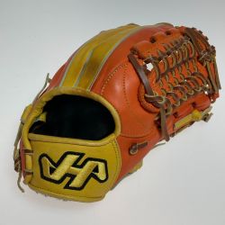 ◎◎ HATAKEYAMA 軟式用 野球 グローブ 内野手用 右投げ TH-T49 オレンジ×イエロー Cランク