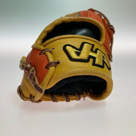  HATAKEYAMA 軟式用 野球 グローブ 内野手用 右投げ TH-T49 オレンジ×イエロー