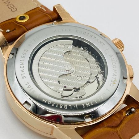  LOBER セリーニ 自動巻 腕時計 白文字盤 トリプルカレンダー LB8170M