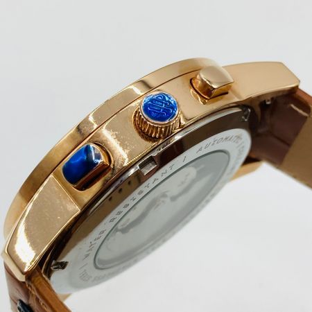  LOBER セリーニ 自動巻 腕時計 白文字盤 トリプルカレンダー LB8170M