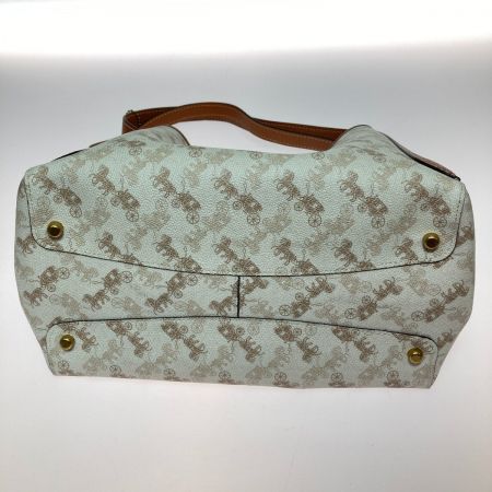  COACH コーチ ハドリー ホーボー ウィズ ホース アンド キャリッジ プリント ショルダーバッグ C9129 ベージュ×ブラウン