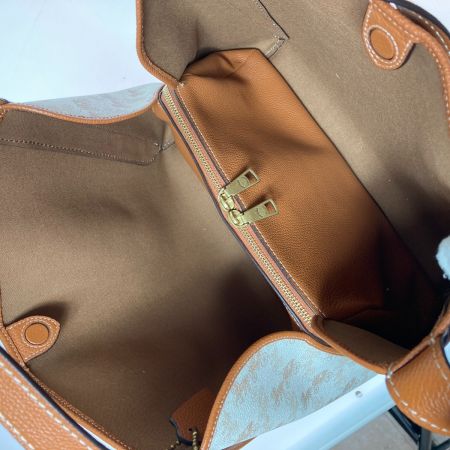  COACH コーチ ハドリー ホーボー ウィズ ホース アンド キャリッジ プリント ショルダーバッグ C9129 ベージュ×ブラウン