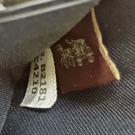  COACH コーチ コインケース 小銭入れ  ホース アンド キャリッジ ドットプリント ジップ アラウンド C4210 デニム