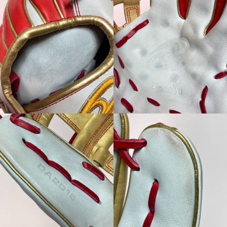  Donaiya 軟式 野球 グローブ 内野手用 2016 オールスター 山田哲人モデル DA2016 レッド x ホワイト x ゴールド