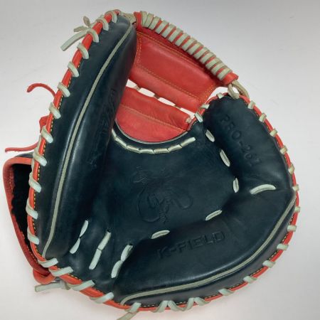  HATAKEYAMA 軟式 野球 グローブ キャッチャーミット 心 K-FIELD PRO-261 ブラック