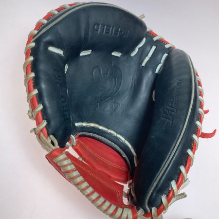  HATAKEYAMA 軟式 野球 グローブ キャッチャーミット 心 K-FIELD PRO-261 ブラック