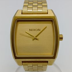 ◎◎ NIXON ニクソン アナログ 腕時計 THE TIME TRACKER McFLY クォーツ メンズ 本体のみ ゴールド Bランク