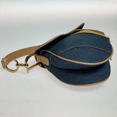  Christian Dior クリスチャンディオール デニム サドルバッグ  レディース RU1001 インディゴ
