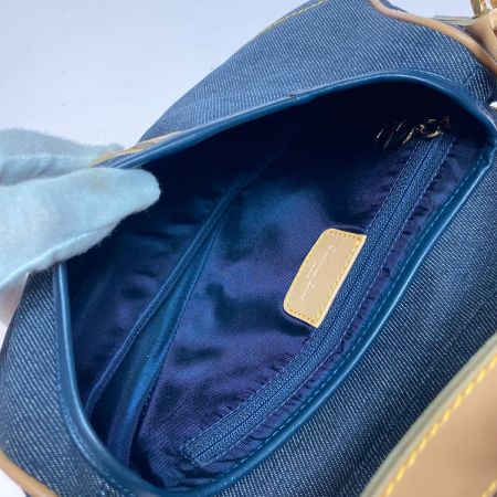  Christian Dior クリスチャンディオール デニム サドルバッグ  レディース RU1001 インディゴ