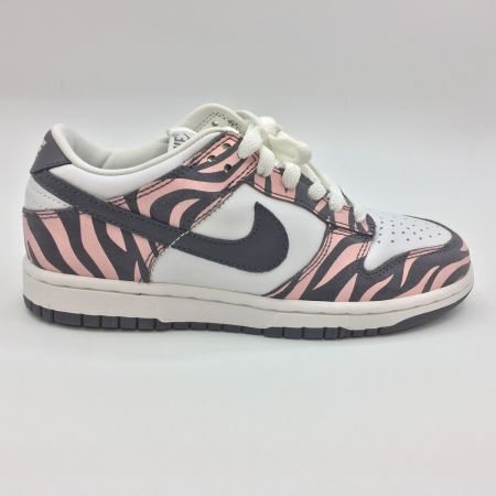  NIKE ナイキ DUNK LOW DAKTARI ピンク　ゼブラ柄　サイズ２４cm 中古品