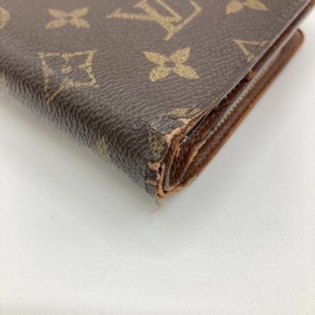 LOUIS VUITTON ルイヴィトン ポルトパピエジップ モノグラム 2つ折り財布 パスケース付 M61207  ブラウン｜中古｜なんでもリサイクルビッグバン