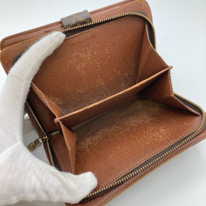 LOUIS VUITTON ルイヴィトン ポルトパピエジップ モノグラム 2つ折り財布 パスケース付 M61207  ブラウン｜中古｜なんでもリサイクルビッグバン