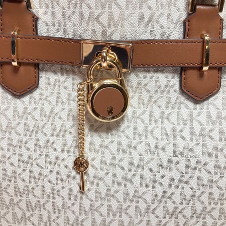  MICHAEL KORS マイケルコース HAMILTON サッチェル ミディアム MKシグネチャー 2WAYショルダーバッグ  35F1GHMS2S バニラ