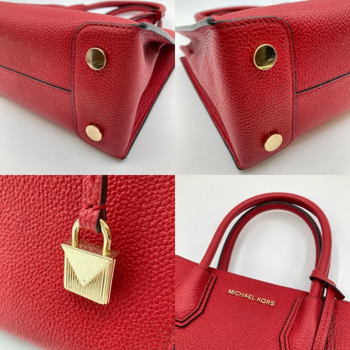 MICHAEL KORS マイケルコース 2WAYショルダーバッグ ハンドバッグ 鍵無し 30F6GM9M2L  レッド｜中古｜なんでもリサイクルビッグバン