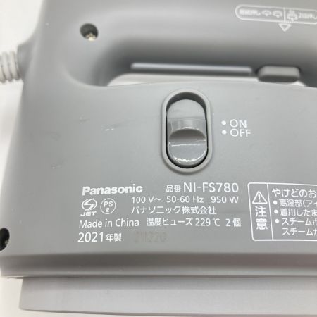  Panasonic パナソニック 衣類スチーマー スチームアイロン 360°パワフルスチーム NI-FS780 カームグレー