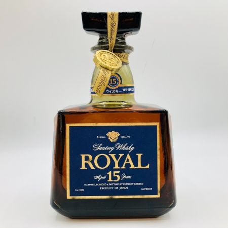 【北海道内限定発送】 ROYAL サントリーローヤル ウイスキー プレミアム15年 700ml 43度 ブルーラベル 箱付 未開栓