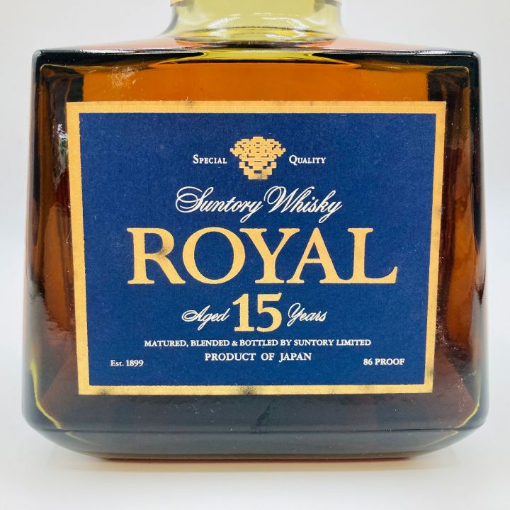 北海道内限定発送】 ROYAL サントリーローヤル ウイスキー プレミアム15年 700ml 43度 ブルーラベル 箱付  未開栓｜中古｜なんでもリサイクルビッグバン