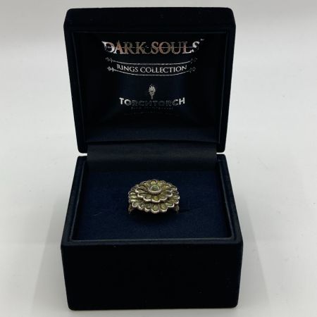  TORCHTORCH リングコレクション 緑花の指輪 シルバー925 真鍮 サイズ19号 箱付