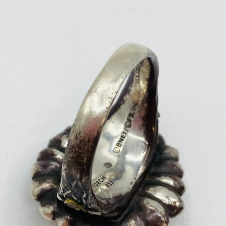  TORCHTORCH リングコレクション 緑花の指輪 シルバー925 真鍮 サイズ19号 箱付