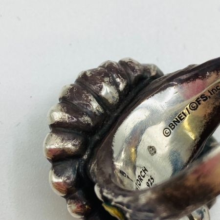  TORCHTORCH リングコレクション 緑花の指輪 シルバー925 真鍮 サイズ19号 箱付