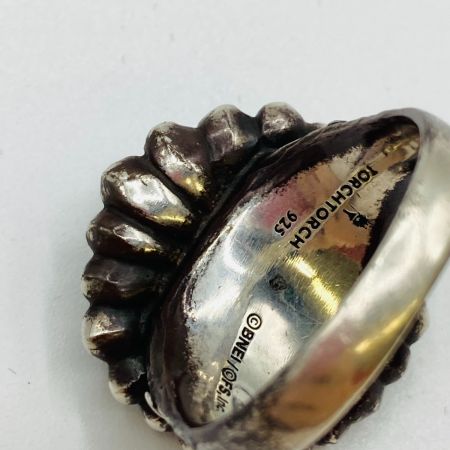  TORCHTORCH リングコレクション 緑花の指輪 シルバー925 真鍮 サイズ19号 箱付