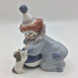 ◎◎ LLADRO リヤドロ ボールを持ったピエロと仔犬 中古品 Aランク