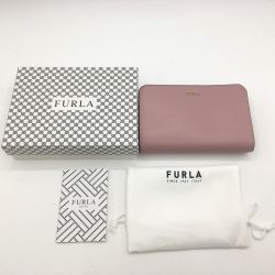 ◎◎ FURLA フルラ 2つ折り財布　箱付き PR85bBAB ピンク Cランク