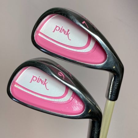  PINK ピンク ジュニア ゴルフセット 1W.UT.7I.9I.PT 5本セット ダメージ多 現状品