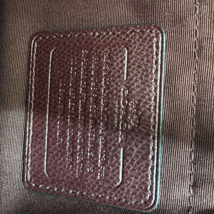 COACH コーチ スタッズ 2WAY バッグ F35221 ボルドー - 中古バッグ