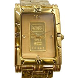 ◎◎ ELGIN エルジン 腕時計 クォーツ インゴット 1g プレート入り FK-1153-E ゴールド Bランク