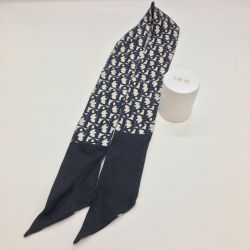 ◎◎ Christian Dior クリスチャンディオール オブリーク　トロッター　ミッツァ　スカーフ　バンドー 箱付き Bランク
