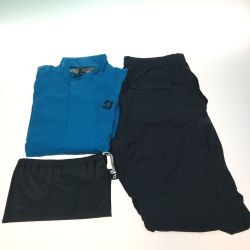 ◎◎ Bridgestone ブリヂストン 水神 レイン上下セット　3Ⅼ ターコイズ Bランク