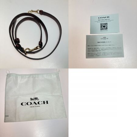  COACH コーチ ハンドバッグ ショルダーバッグ バケットバッグ クロスボディ 2way C8901 ボルドー
