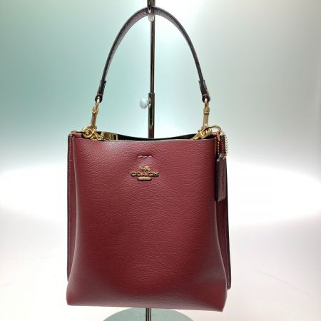  COACH コーチ ハンドバッグ ショルダーバッグ バケットバッグ クロスボディ 2way C8901 ボルドー