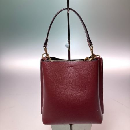  COACH コーチ ハンドバッグ ショルダーバッグ バケットバッグ クロスボディ 2way C8901 ボルドー
