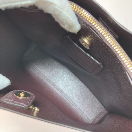  COACH コーチ ハンドバッグ ショルダーバッグ バケットバッグ クロスボディ 2way C8901 ボルドー