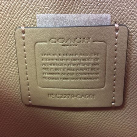  COACH コーチ モリー バケット バッグ シグネチャー キャンバス CA561 ベージュ