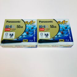 ◎◎ Panasonic パナソニック 録画用 2倍速 ブルーレイディスク 片面2層50GB 5枚+1枚パック 2個セット LM-BR50W6S Nランク