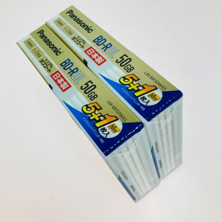  Panasonic パナソニック 録画用 2倍速 ブルーレイディスク 片面2層50GB 5枚+1枚パック 2個セット LM-BR50W6S