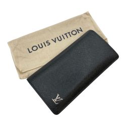 ◎◎ LOUIS VUITTON ルイヴィトン タイガ ポルトフォイユ ブラザ 長財布 M30285 ブラック Bランク