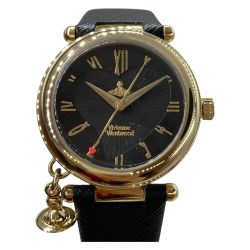 ◎◎ Vivienne Westwood ヴィヴィアン・ウエストウッド 腕時計 オーブ ハート クォーツ レディース 箱付 VV006GDBLK Bランク